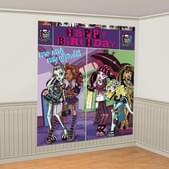 Decoración de pared Feliz Cumpleaños de Monster High