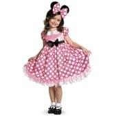 Disfraz de Minnie Mouse Clubhouse Rosa brillante en la oscuridad para niña