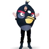 Fato de Angry Birds Preto Adulto