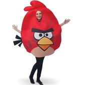 Fato de Angry Birds Vermelho Adulto