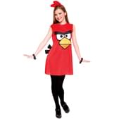 Fato de Angry Birds Vermelho Vestido Infantil