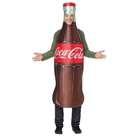 Disfraz de botella de Coca-Cola