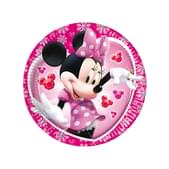 Set de platos de postre rosas Minnie Mouse