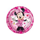 Set de platos grandes rosas Minnie Mouse
