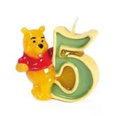 Vela número 5 Winnie the Pooh