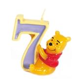 Vela número 7 Winnie the Pooh