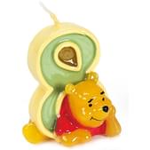 Vela número 8 Winnie the Pooh