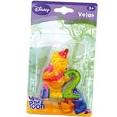 Vela número 2 Winnie the Pooh