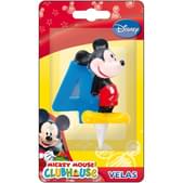 Vela número 4 Mickey Mouse