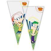 Set de bolsas de cono Phineas y Ferb