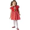 Disfraz de Minnie Mouse Classic Roja para niña