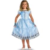 Disfraz de Alicia Tim Burton deluxe para niña