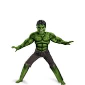 Disfraz de Hulk Los Vengadores musculoso con luz para niño