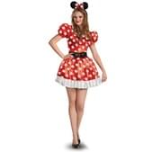 Disfraz de Minnie Mouse roja para mujer