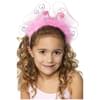 Diadema de mariposa rosa infantil