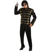Chaqueta de Michael Jackson Militar deluxe negra para adulto