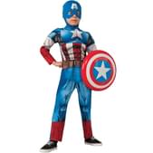 Disfraz de Capitán América Vengadores Unidos deluxe para niño