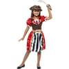 Costume pirate rouge pour fille