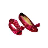 Cubrezapatos con lentejuelas rojas El Mago de Oz infantil