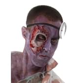 Prótesis de mejilla y ojo zombie The Walking Dead