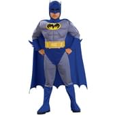 Disfraz de Batman the Brave and the Bold musculoso niño en caja